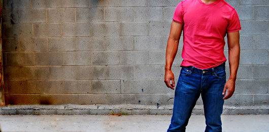 Red T Shirt and Jeans