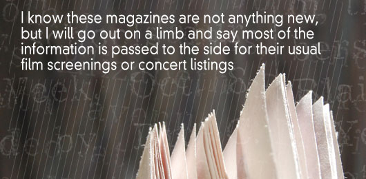 Article quote - I know these magazines are nothing new