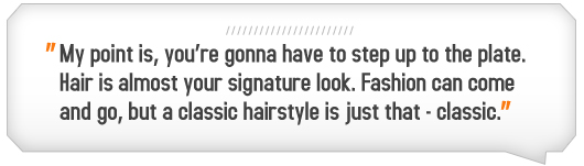 Article quote - Hair is almost your signature look