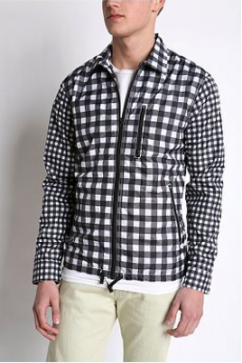 Man wearing a checked jacket