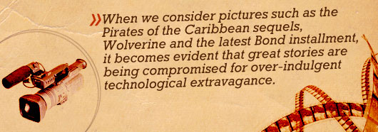 Article quote - over indulgent technological extravaganza