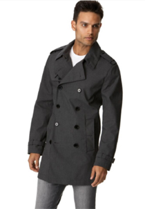 A man wearing a trench coat