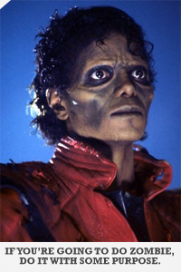 Michael jackson as a zombie