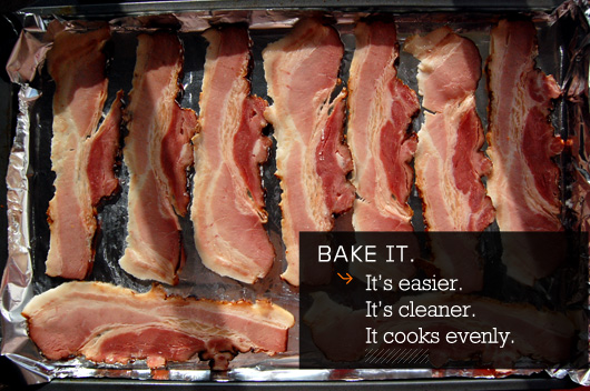 Bake it - its easier, its cleaner, it cooks evenly