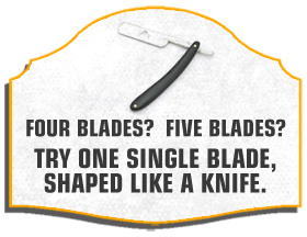 Text - four blades, five blades