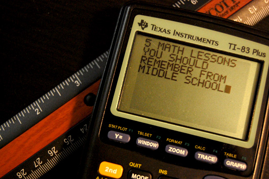 5 Math Lessons You Should Remember From Middle School