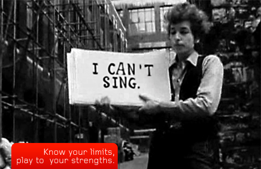 Bob Dylan I can\'t sing