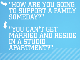 Text - how are you going to support a family someday