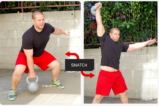Man performing a snatch