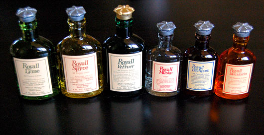 Royal Lyme cologne bottles