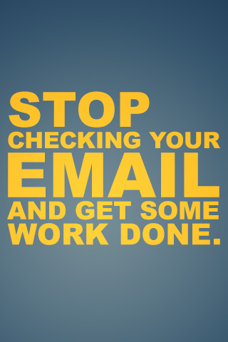 Stop checking your email and get some work done