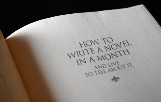 How to Write a Novel in a Month and Live to Tell About It