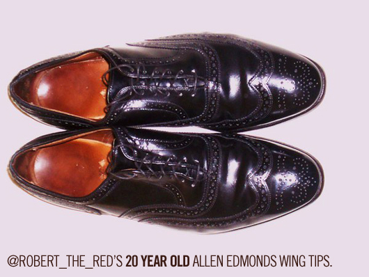 A reader\'s 20 year old allen edmonds wingtips