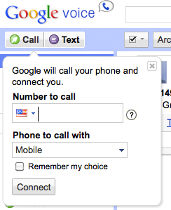 Google Voice screenshot call from desktop