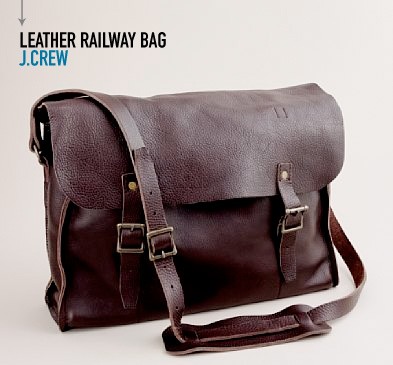 Jcrew leather railway bag