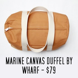 Wharf canvas duffel