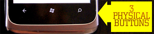 3 physical buttons on windows phone