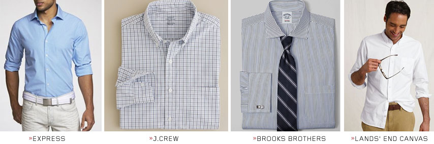 Jcrew shirt, brooks brothers shirt with tie