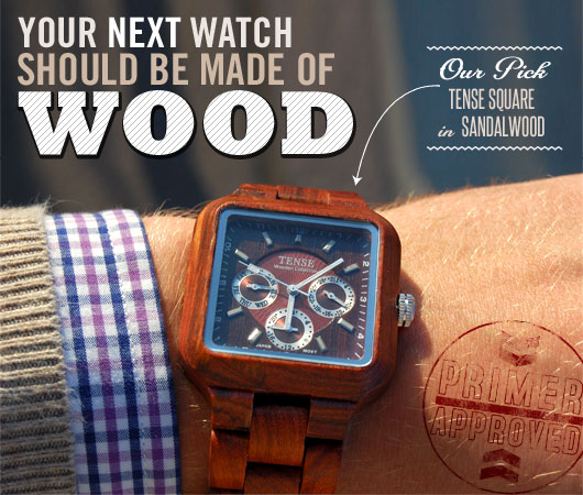 Your Next Watch Should Be Made of Wood – Our Pick: Tense Square in Sandalwood