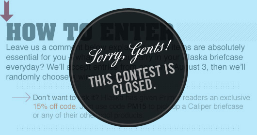 Sorry gents, contest is closed