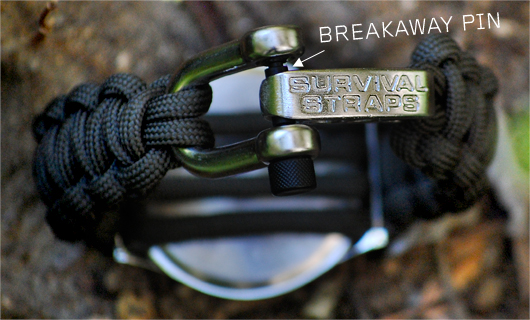 Buckle on survival strap