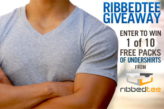 RibbedTee Giveaway: Enter to Win 1 of 10 Packs of Undershirts from RibbedTee!