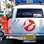Pictures of a Restored Production-used Ecto-1 and the Re-release of Ghostbusters to Theaters