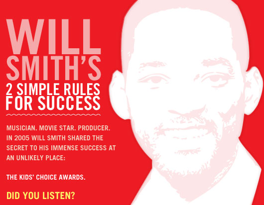 Will Smith’s 2 Simple Rules for Success