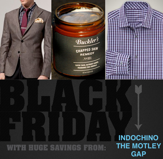 HUGE Black Friday Savings from Indochino, Gap, and The Motley