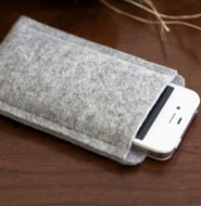 Wool phone case