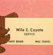 Wile E Coyotoe business card