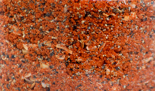Close up of meat rub
