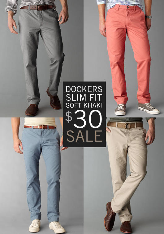Sale: Dockers Slim Fit Soft Khakis, $30
