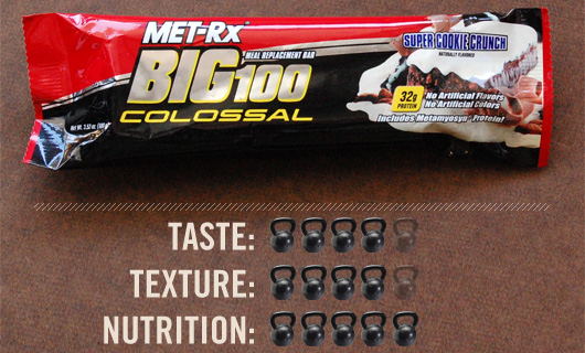 Big100 with taste, texture, and nutrition ratings