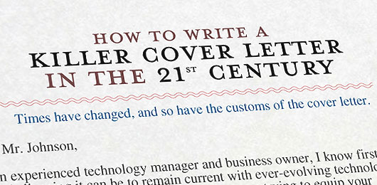 How to write a cool cover letter