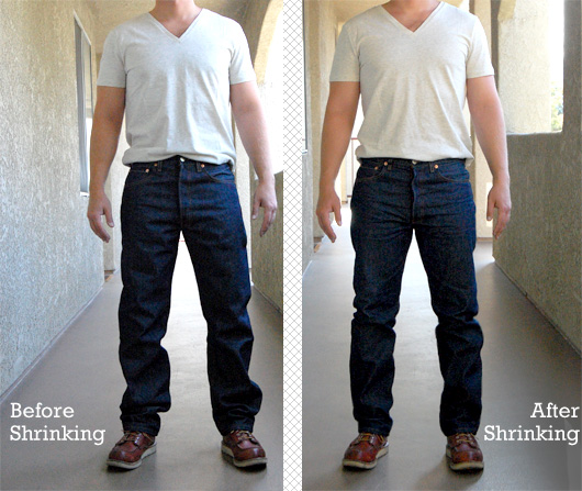 levi's shrink to fit jeans