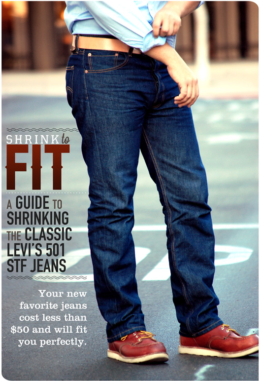how to shrink to fit jeans