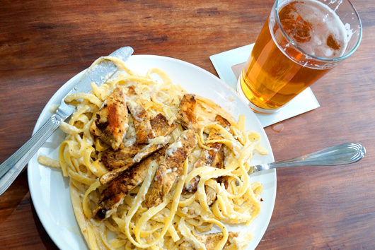 Beer with Fettuccine