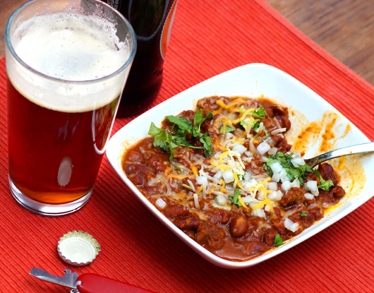 Chili with beer