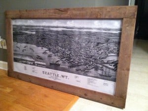 Reader submitted seattle map and frame