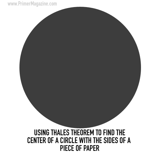 How to find the center of a circle gif