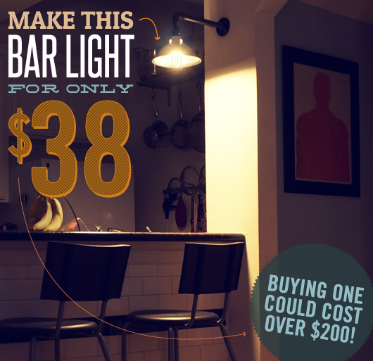 The Intentional Apartment: Make This Bar Light for Only $38