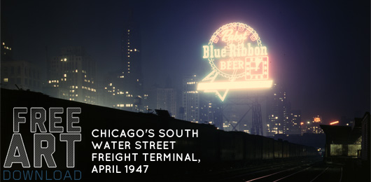 Free Art Download: Chicago’s South Water Street Freight Terminal, April 1947