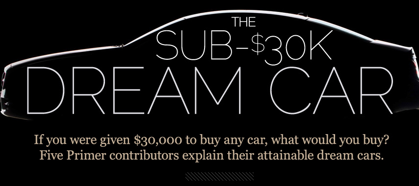 Sub $30000 Dream Car header image