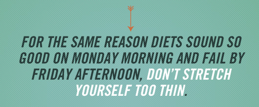 Article Text Inset - Same Reason Diets sound so good on monday morning and fail by friday afternoon