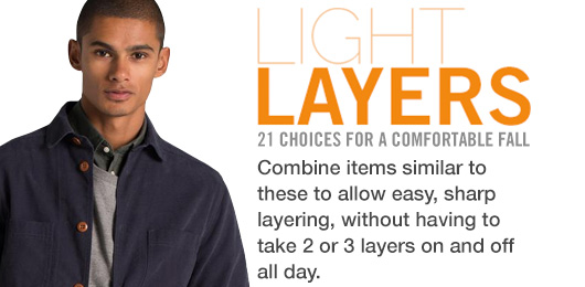 Light Layers: 21 Choices for a Comfortable Fall