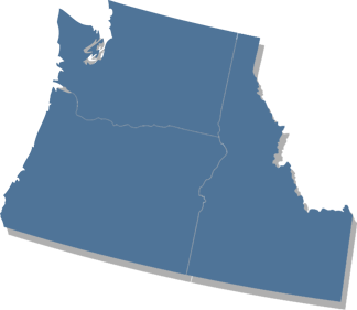 Northwest region map