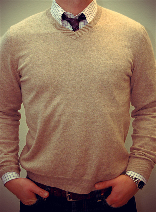 A man wearing a sweater