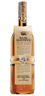 Bottle o Basil Hayden whiskey