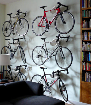 Bicycles on the wall